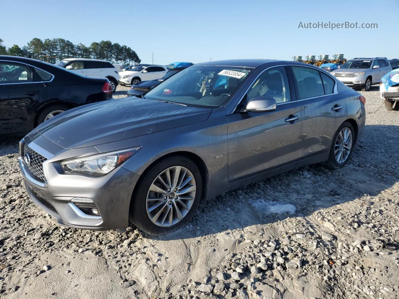 2019 Infiniti Q50 Luxe Silver vin: JN1EV7AP3KM515617