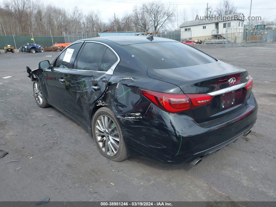 2019 Infiniti Q50 3.0t Luxe Черный vin: JN1EV7AP3KM517903