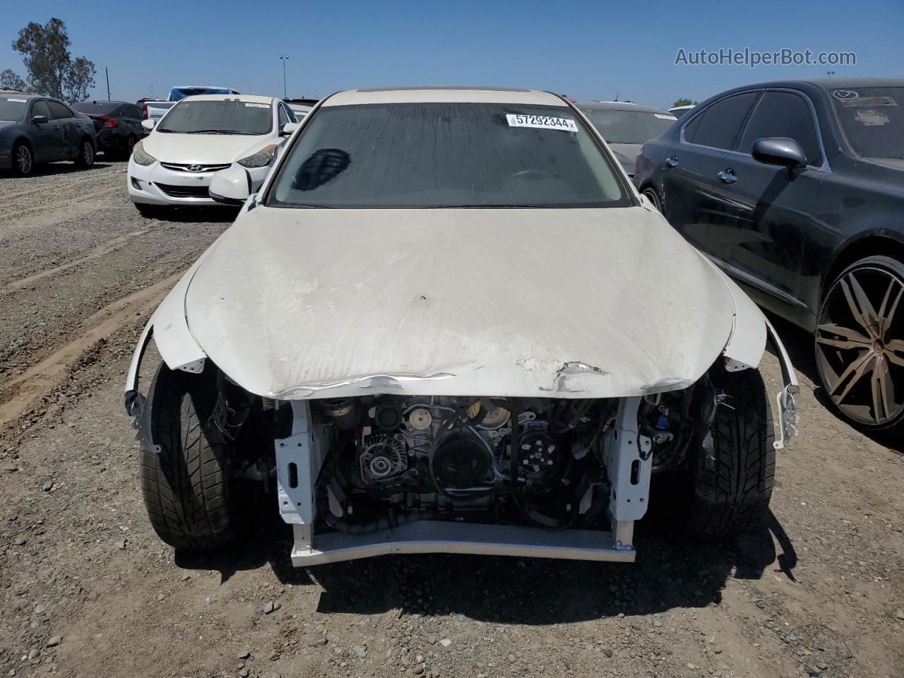 2019 Infiniti Q50 Luxe White vin: JN1EV7AP3KM542221