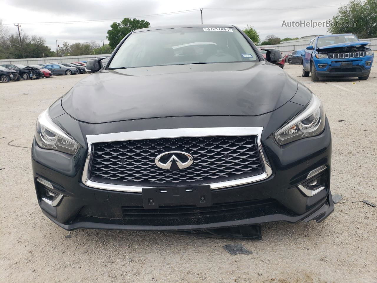 2019 Infiniti Q50 Luxe Черный vin: JN1EV7AP3KM543417