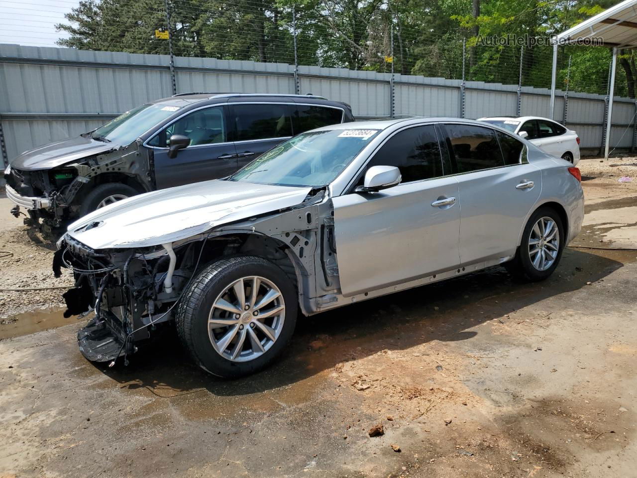 2016 Infiniti Q50 Premium Silver vin: JN1EV7AP4GM300531