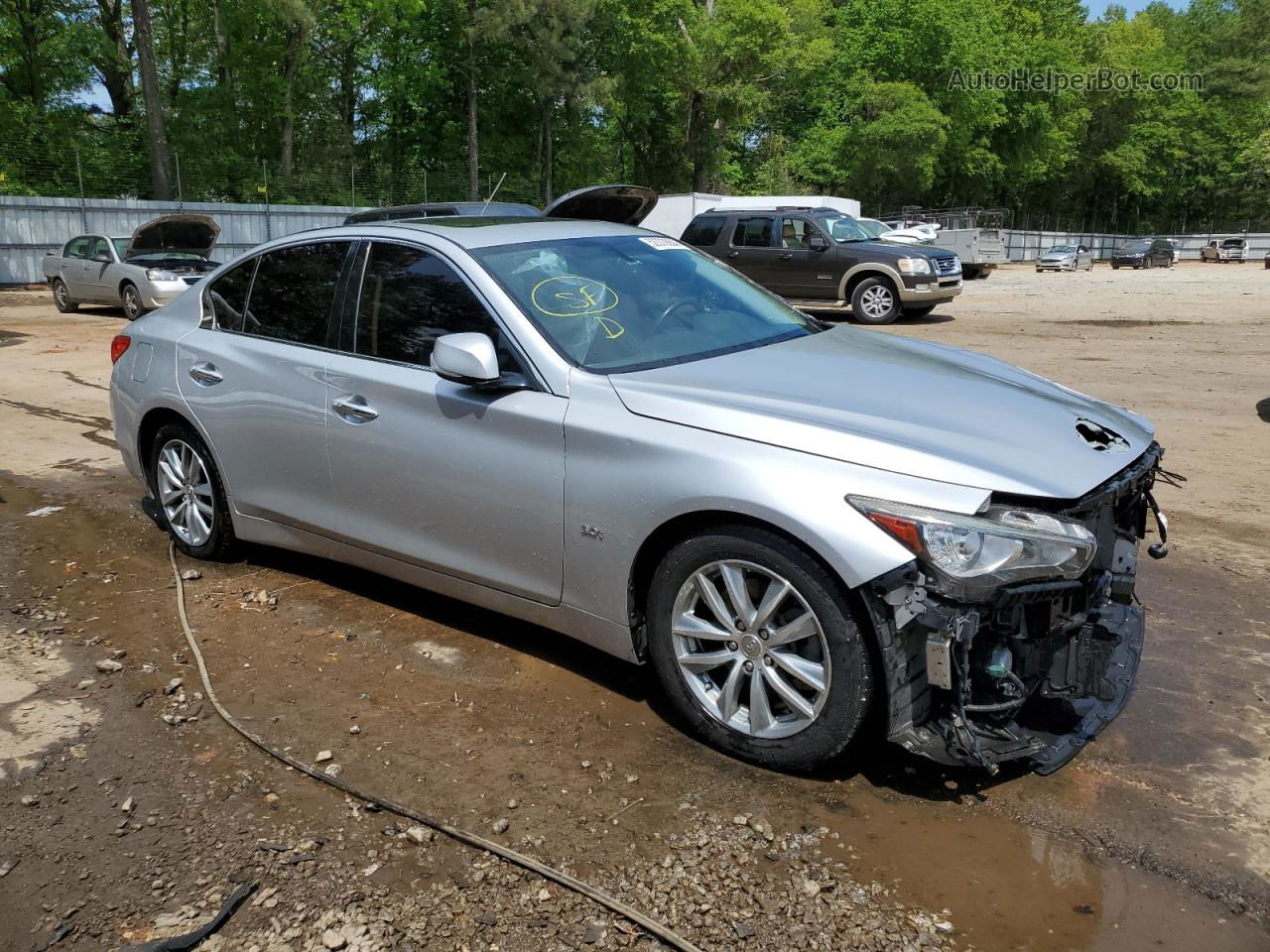 2016 Infiniti Q50 Premium Silver vin: JN1EV7AP4GM300531