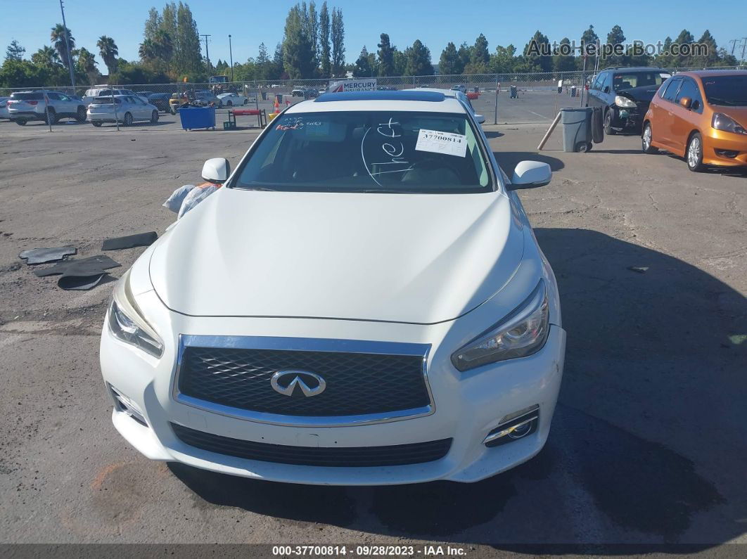 2016 Infiniti Q50 3.0t Premium White vin: JN1EV7AP4GM301145