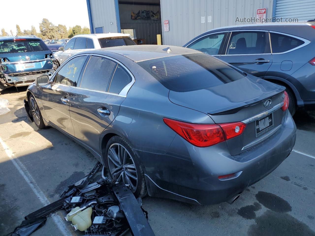 2016 Infiniti Q50 Premium Gray vin: JN1EV7AP4GM301467