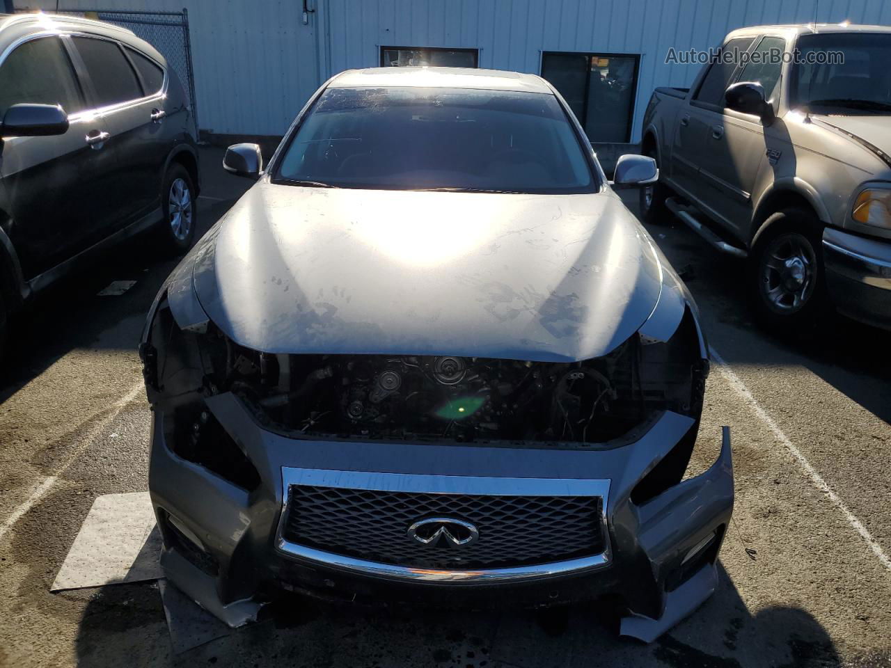 2016 Infiniti Q50 Premium Gray vin: JN1EV7AP4GM301467