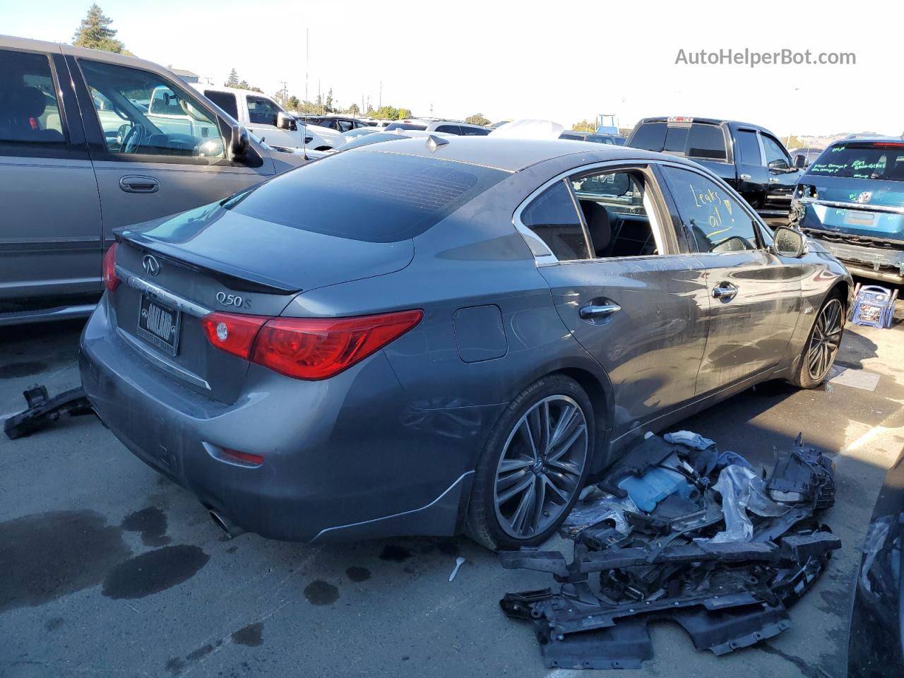 2016 Infiniti Q50 Premium Gray vin: JN1EV7AP4GM301467