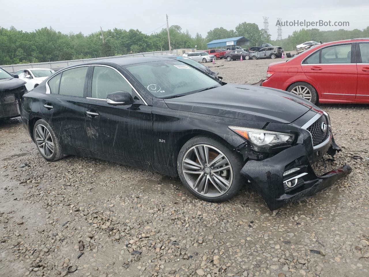 2016 Infiniti Q50 Premium Черный vin: JN1EV7AP4GM301775