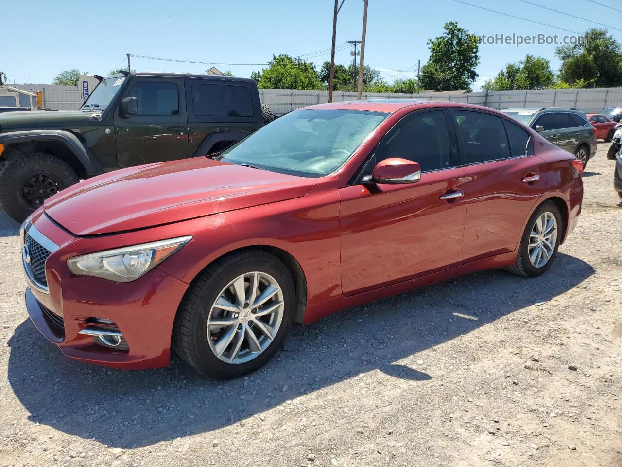 2016 Infiniti Q50 Premium Red vin: JN1EV7AP4GM302683