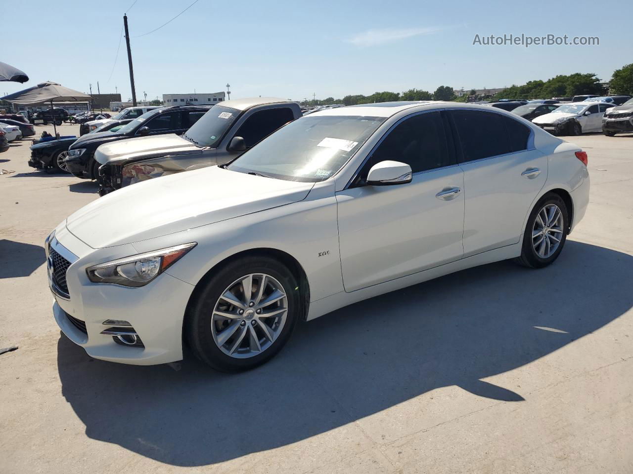 2016 Infiniti Q50 Premium Cream vin: JN1EV7AP4GM304255