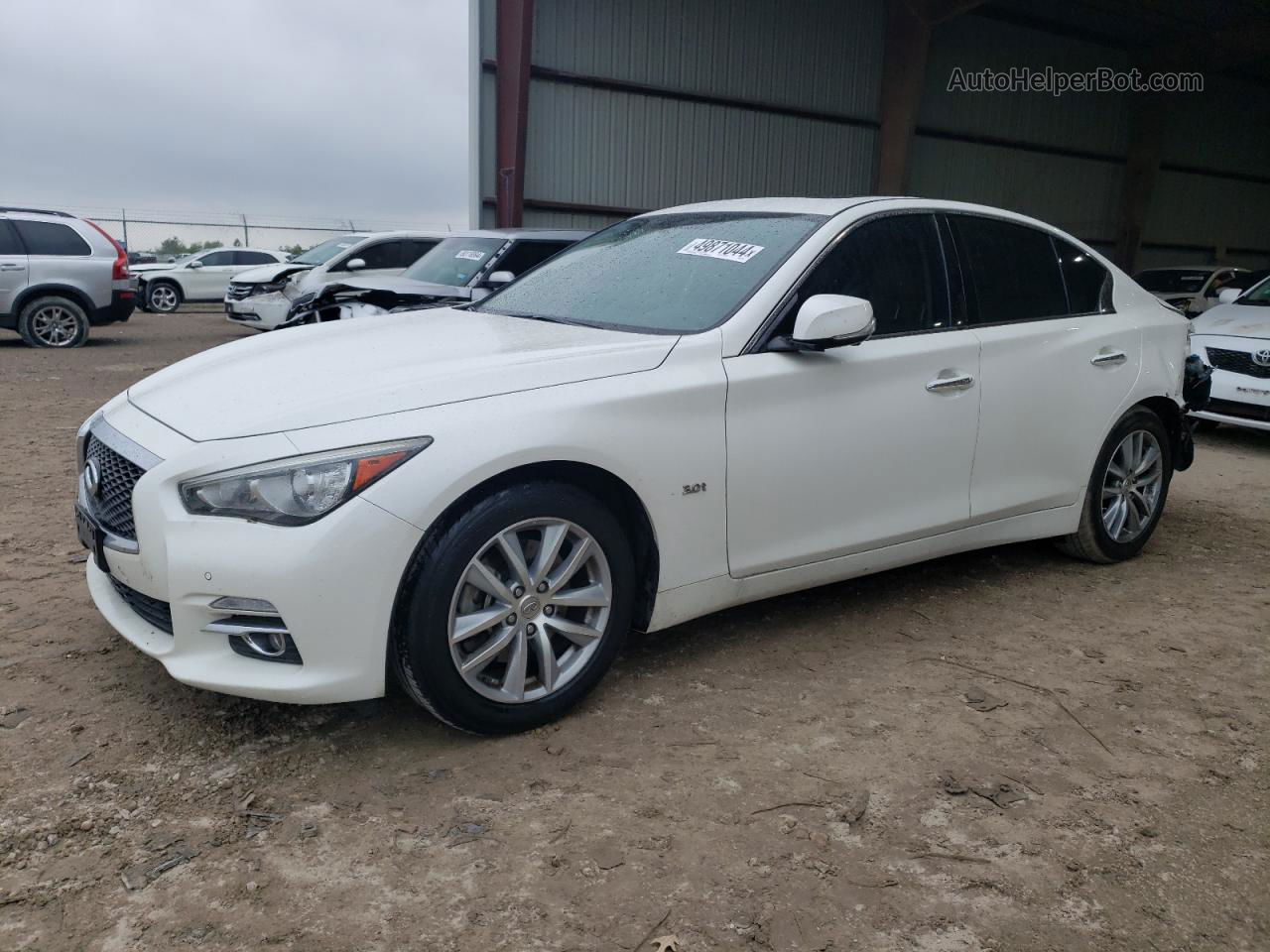 2016 Infiniti Q50 Premium White vin: JN1EV7AP4GM304451