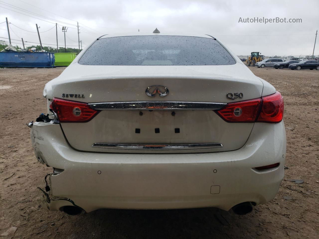 2016 Infiniti Q50 Premium Белый vin: JN1EV7AP4GM304451