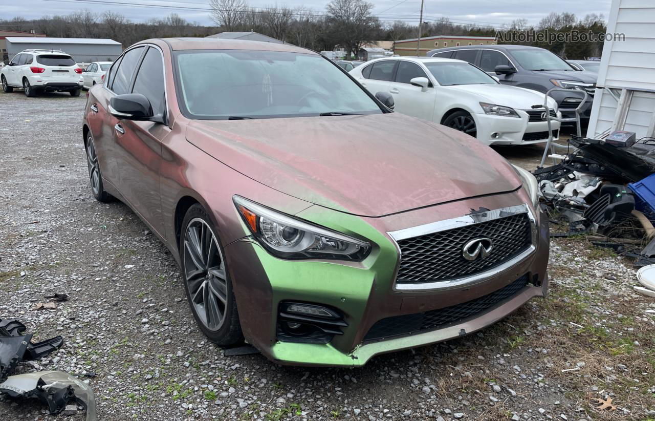 2016 Infiniti Q50 Premium Gold vin: JN1EV7AP4GM305731