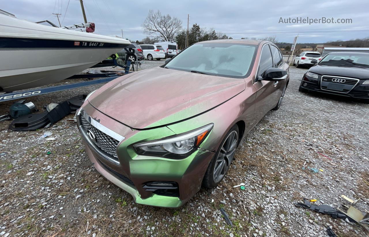 2016 Infiniti Q50 Premium Gold vin: JN1EV7AP4GM305731