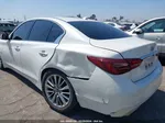 2018 Infiniti Q50 3.0t Luxe White vin: JN1EV7AP4JM351177