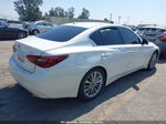 2018 Infiniti Q50 3.0t Luxe White vin: JN1EV7AP4JM351177