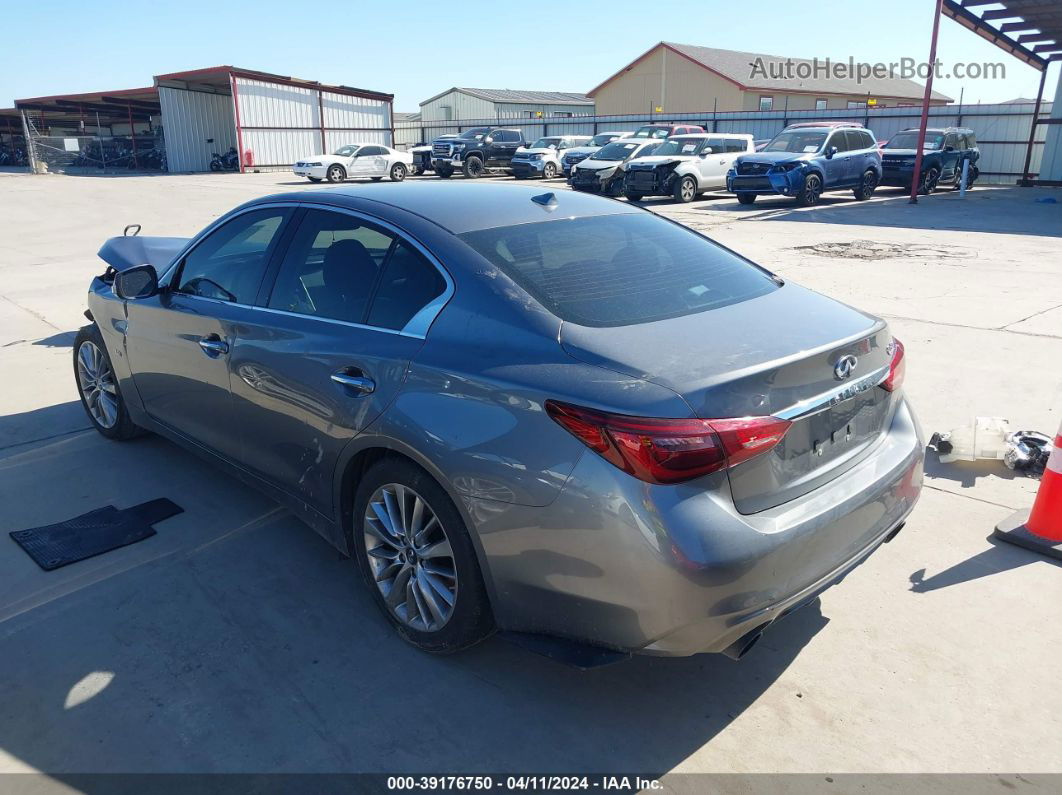 2018 Infiniti Q50 3.0t Luxe Gray vin: JN1EV7AP4JM356492