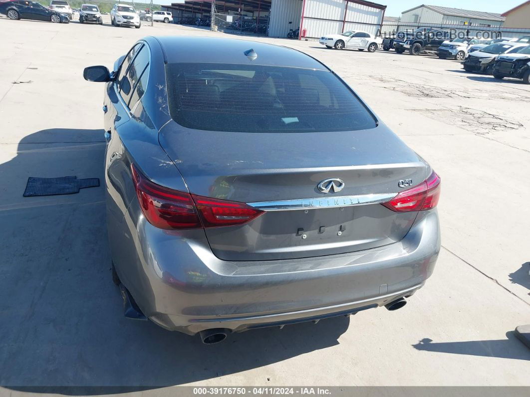 2018 Infiniti Q50 3.0t Luxe Gray vin: JN1EV7AP4JM356492