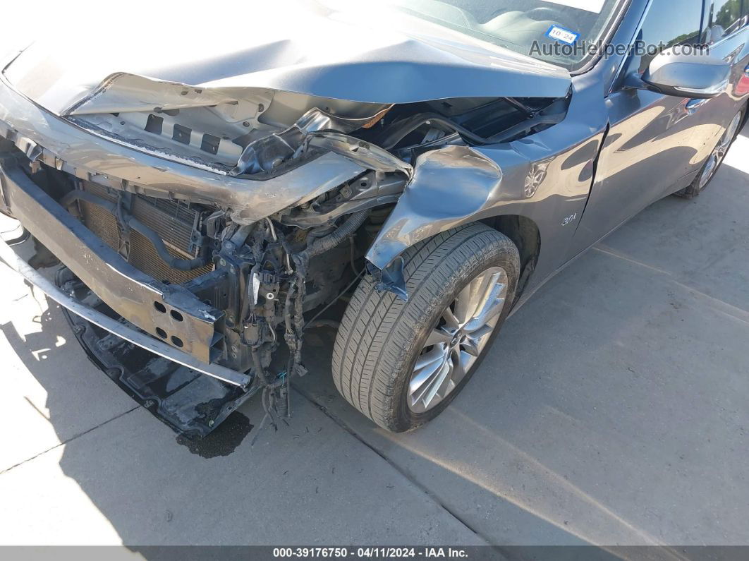 2018 Infiniti Q50 3.0t Luxe Gray vin: JN1EV7AP4JM356492