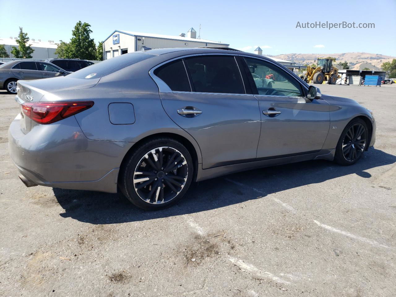 2018 Infiniti Q50 Luxe Серый vin: JN1EV7AP4JM360445