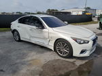 2018 Infiniti Q50 Luxe White vin: JN1EV7AP4JM364298