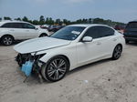 2019 Infiniti Q50 Luxe White vin: JN1EV7AP4KM511415