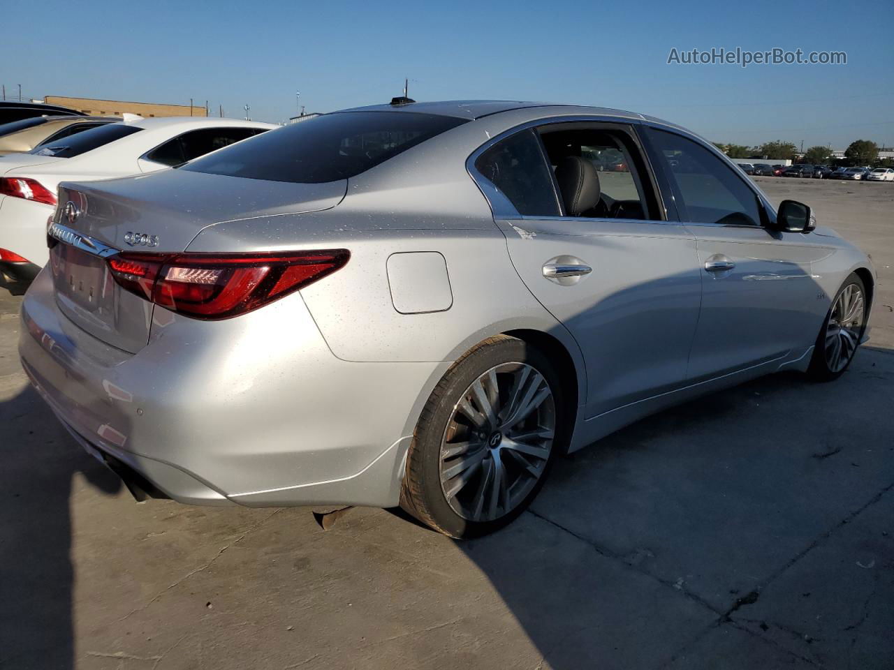 2019 Infiniti Q50 Luxe Silver vin: JN1EV7AP4KM512709