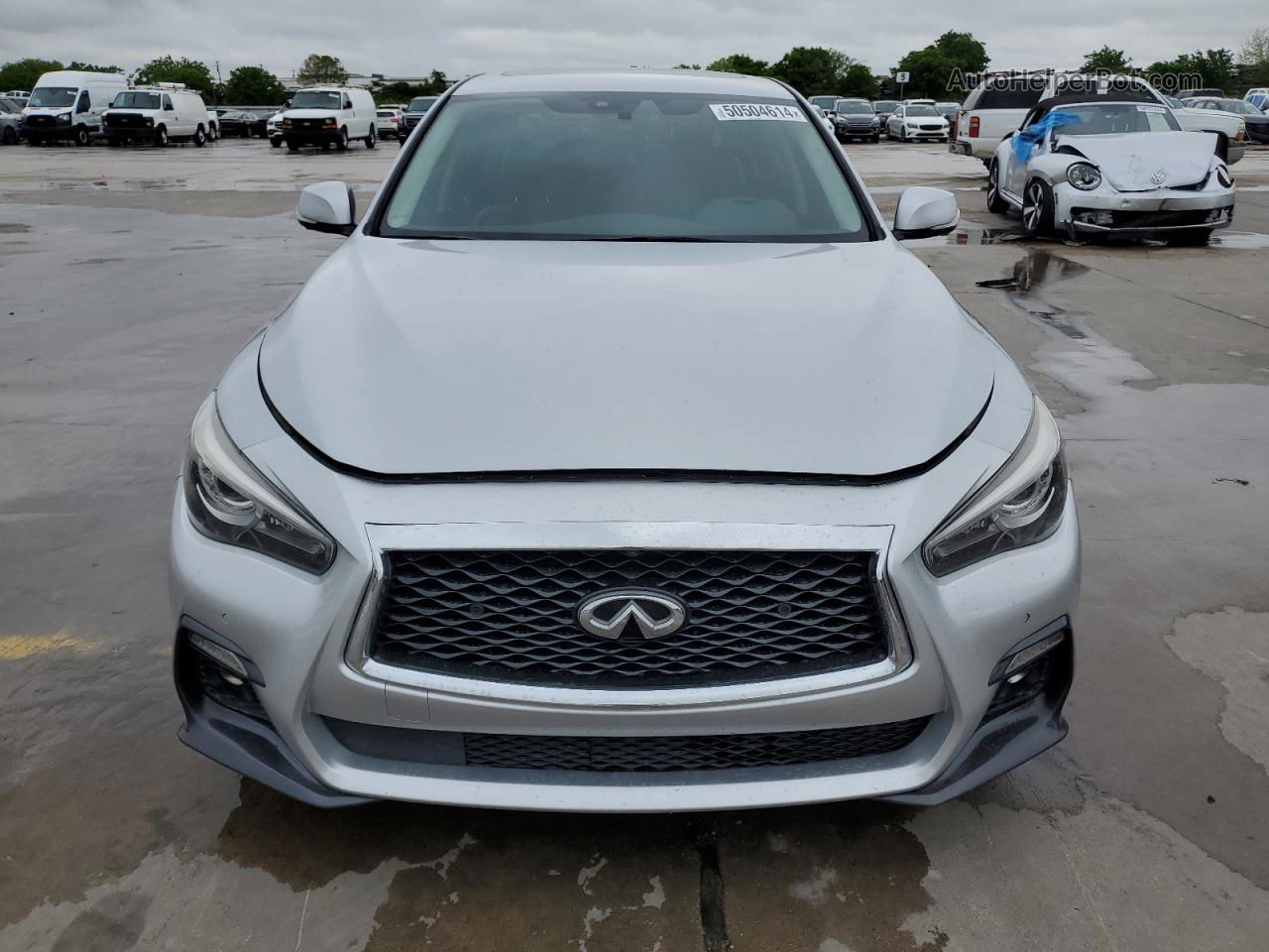 2019 Infiniti Q50 Luxe Серебряный vin: JN1EV7AP4KM512709