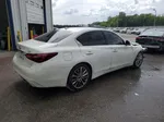 2019 Infiniti Q50 Luxe White vin: JN1EV7AP4KM513794