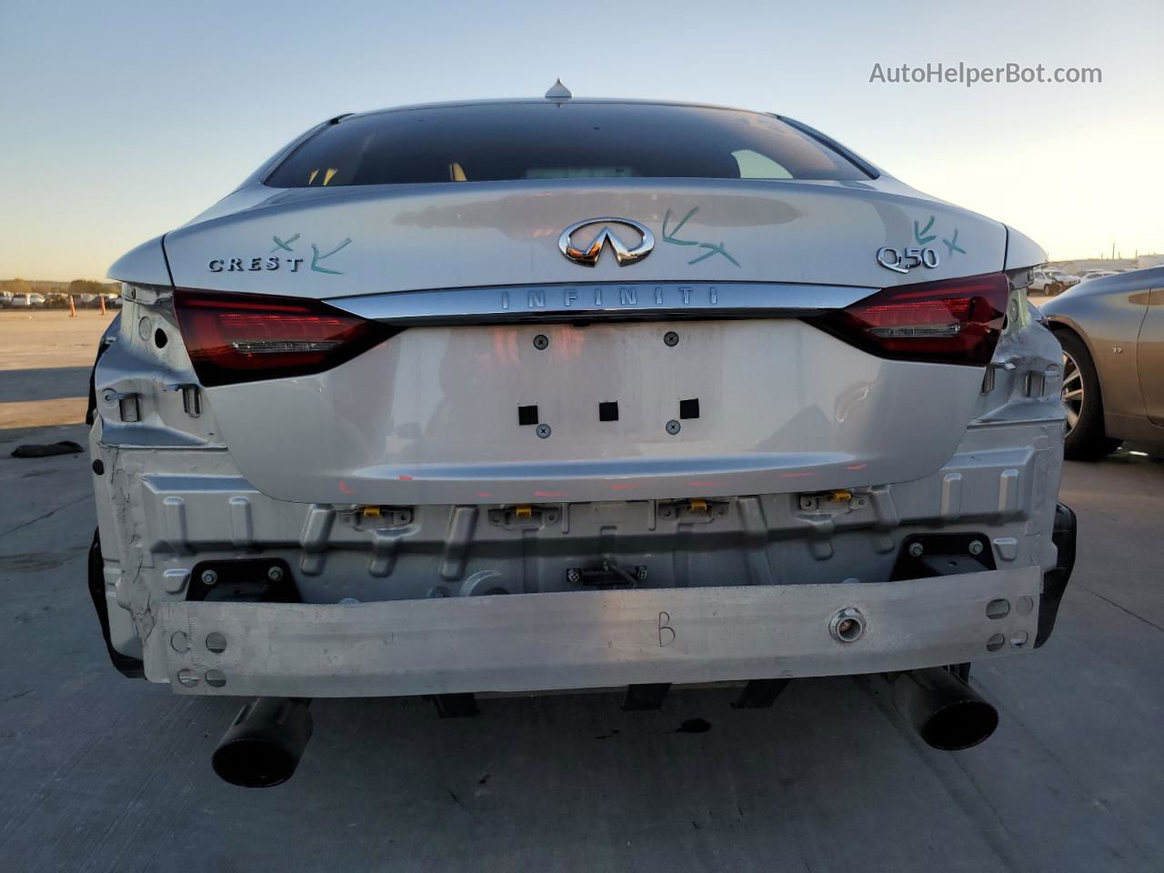 2019 Infiniti Q50 Luxe Silver vin: JN1EV7AP4KM515237