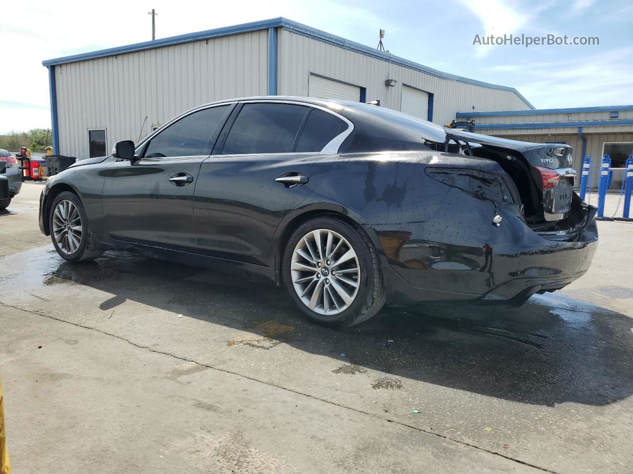 2019 Infiniti Q50 Luxe Черный vin: JN1EV7AP4KM515285