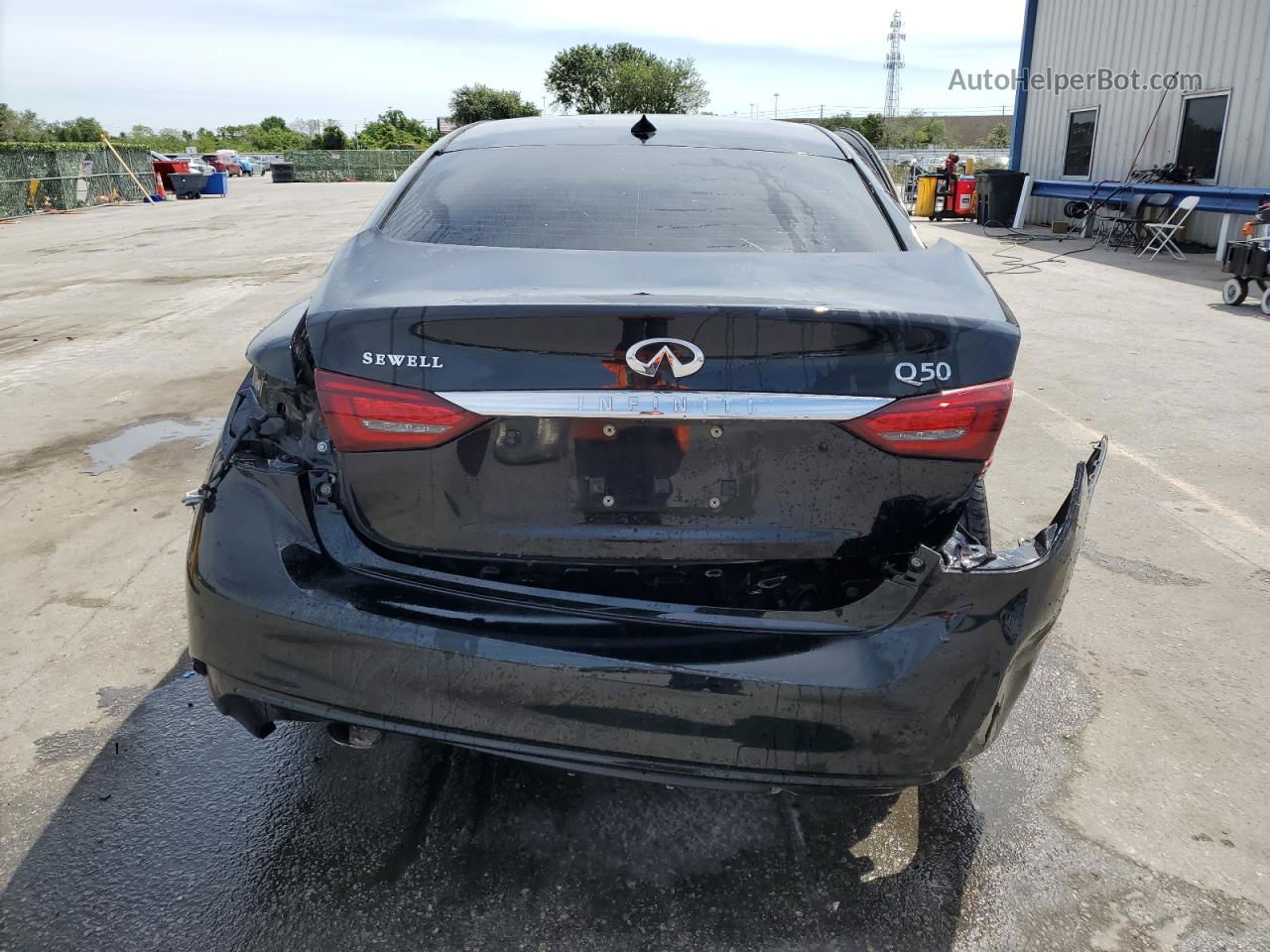 2019 Infiniti Q50 Luxe Black vin: JN1EV7AP4KM515285