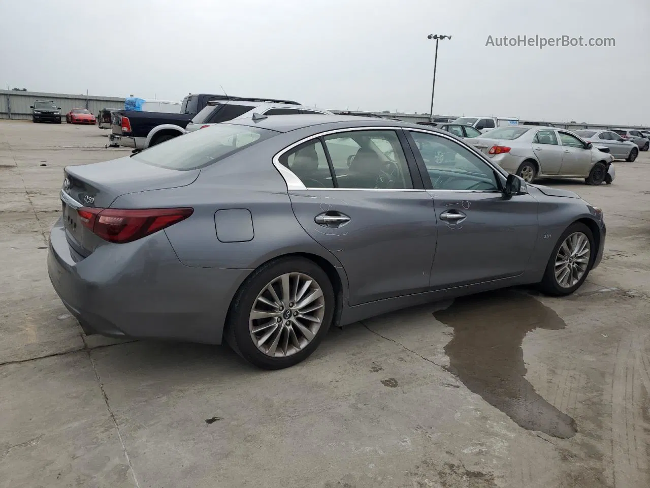 2019 Infiniti Q50 Luxe Gray vin: JN1EV7AP4KM515593