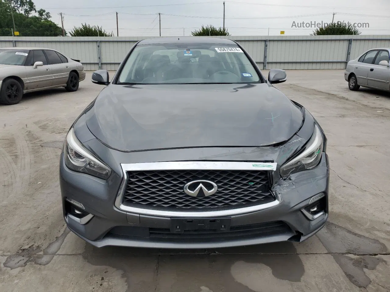 2019 Infiniti Q50 Luxe Gray vin: JN1EV7AP4KM515593