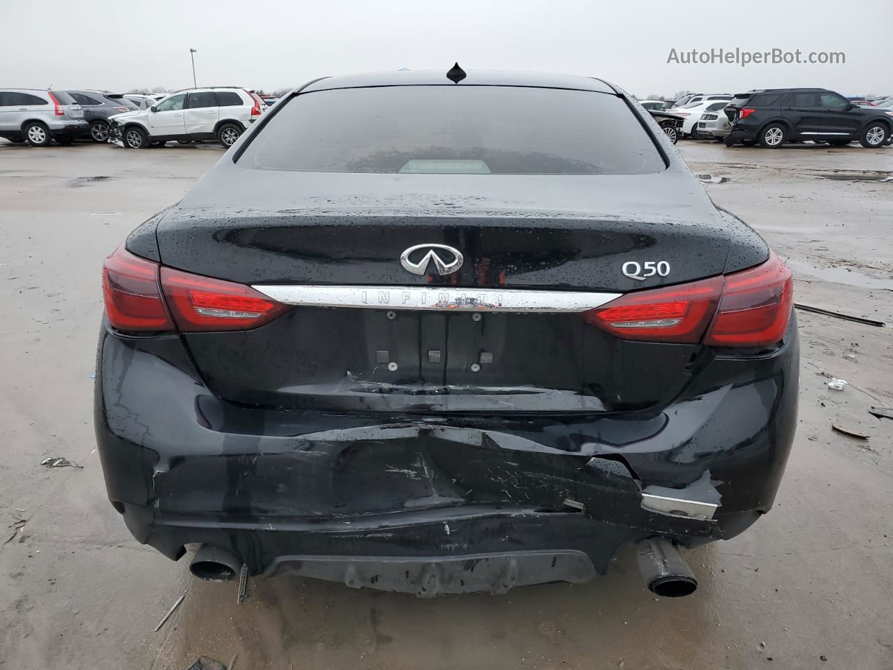 2019 Infiniti Q50 Luxe Black vin: JN1EV7AP4KM516341