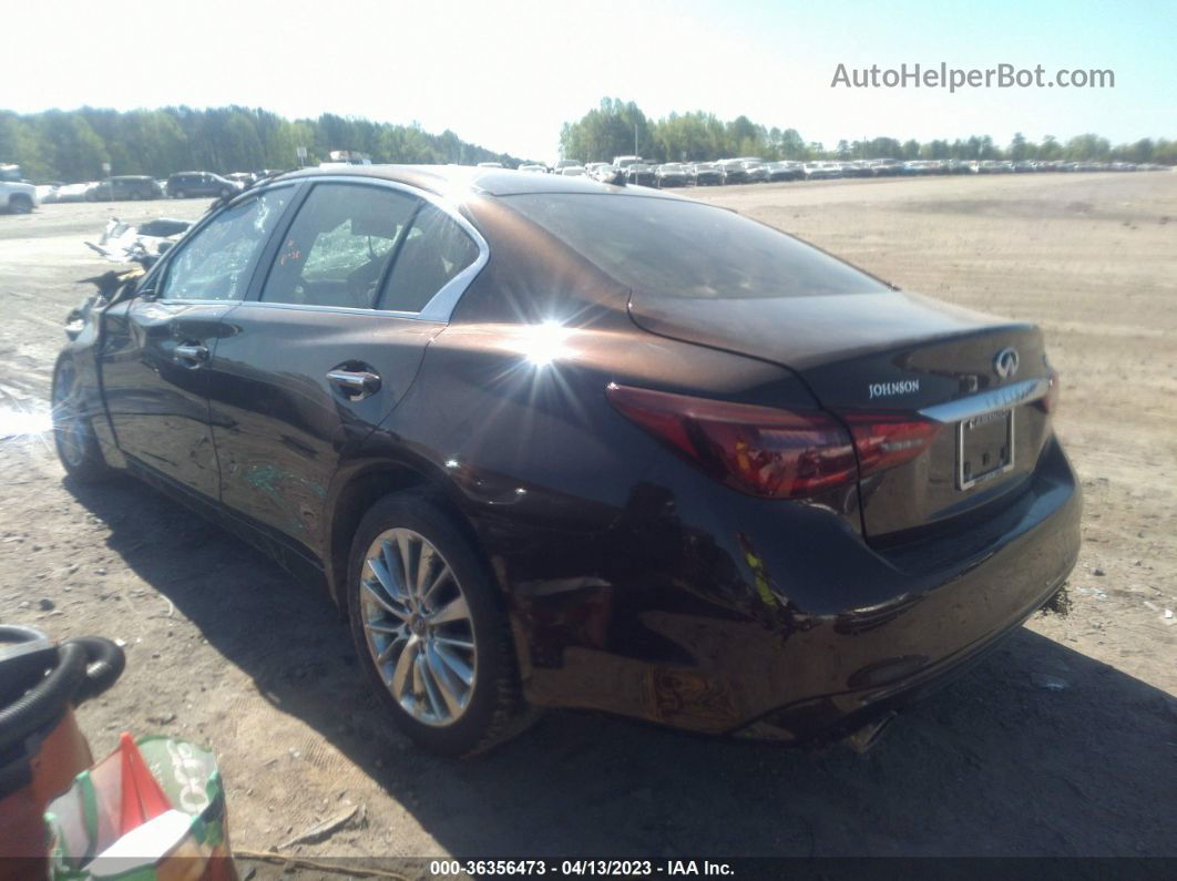 2019 Infiniti Q50 3.0t Luxe Бордовый vin: JN1EV7AP4KM516775