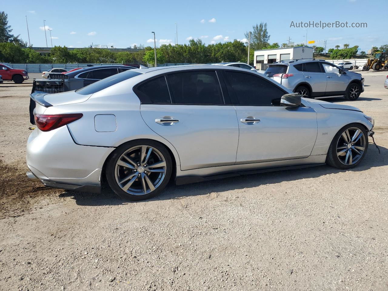 2019 Infiniti Q50 Luxe Silver vin: JN1EV7AP4KM540929