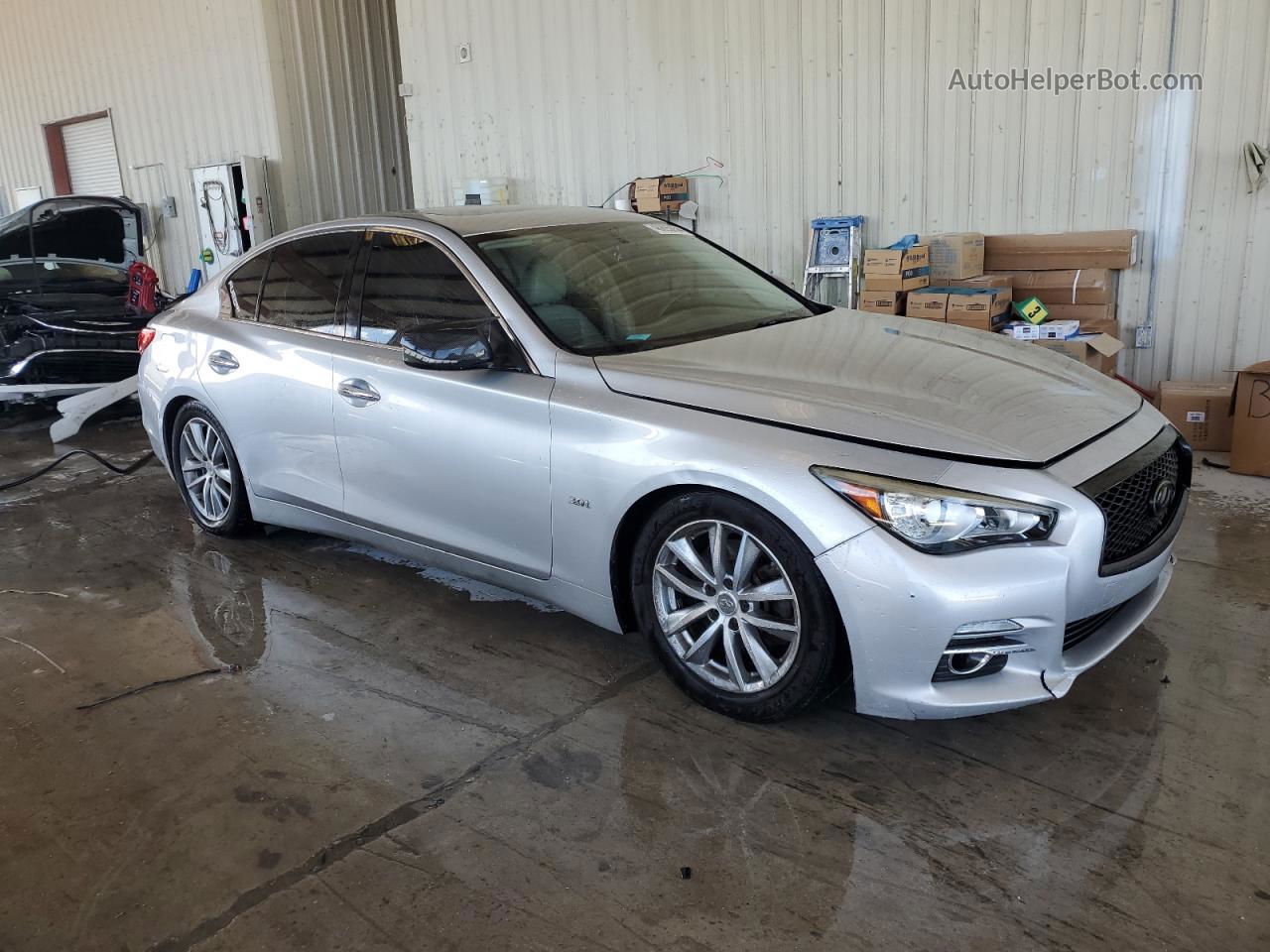 2016 Infiniti Q50 Premium Silver vin: JN1EV7AP5GM301848