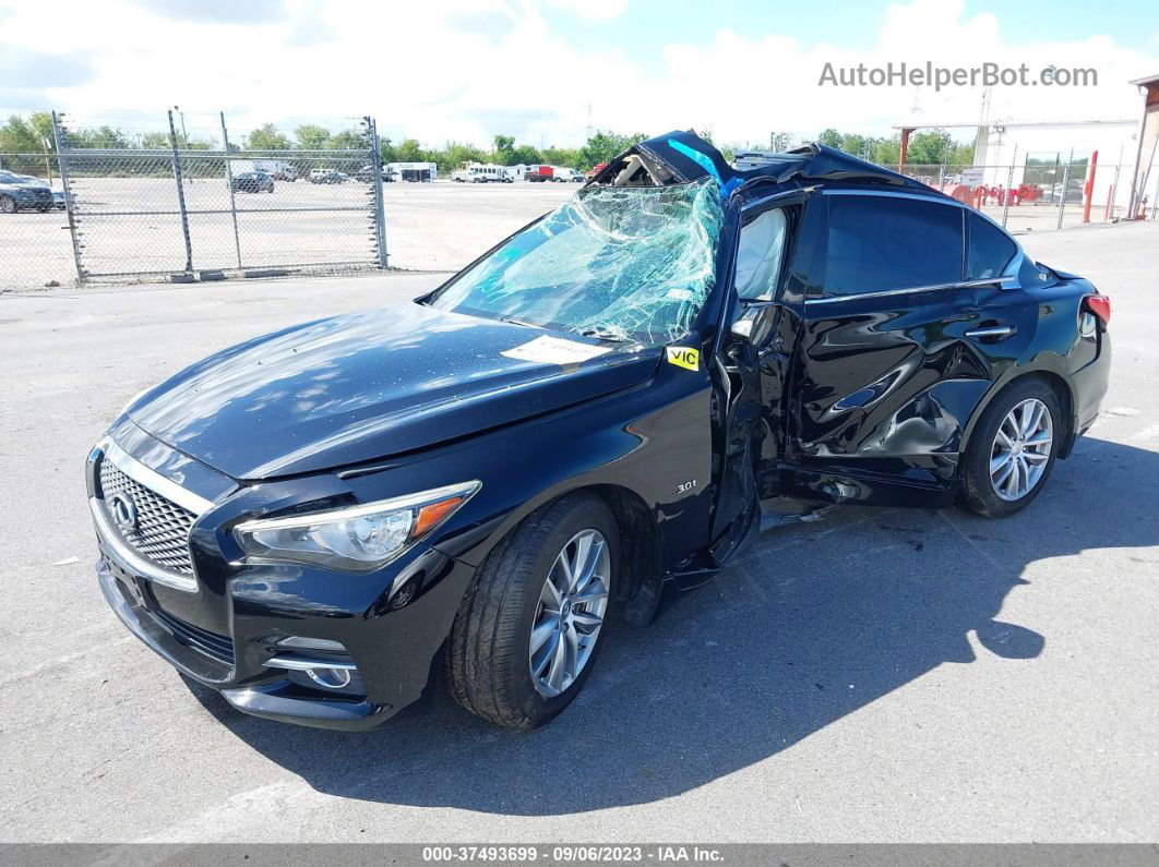 2016 Infiniti Q50 3.0t Premium Черный vin: JN1EV7AP5GM302255