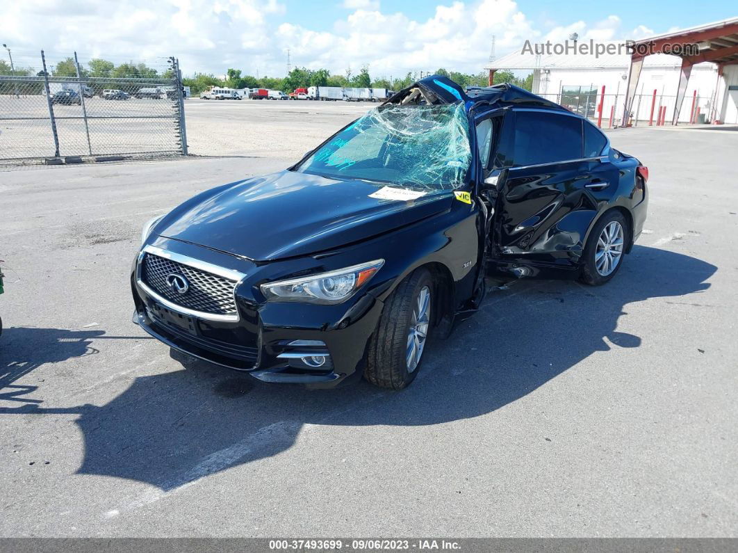 2016 Infiniti Q50 3.0t Premium Черный vin: JN1EV7AP5GM302255