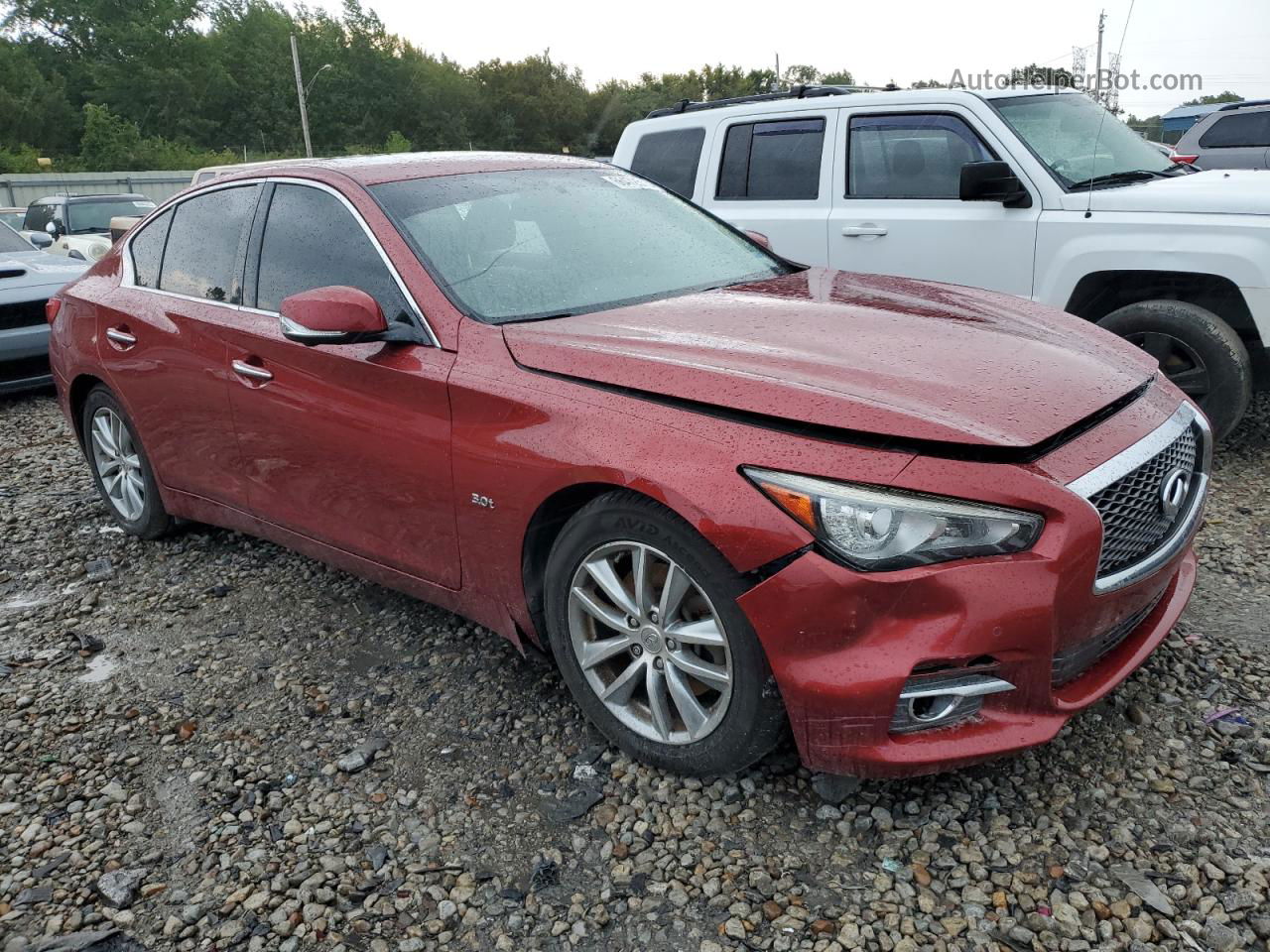 2016 Infiniti Q50 Premium Красный vin: JN1EV7AP5GM302336