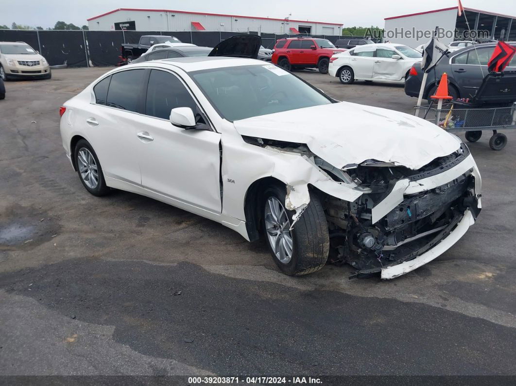 2016 Infiniti Q50 3.0t Premium Белый vin: JN1EV7AP5GM305351