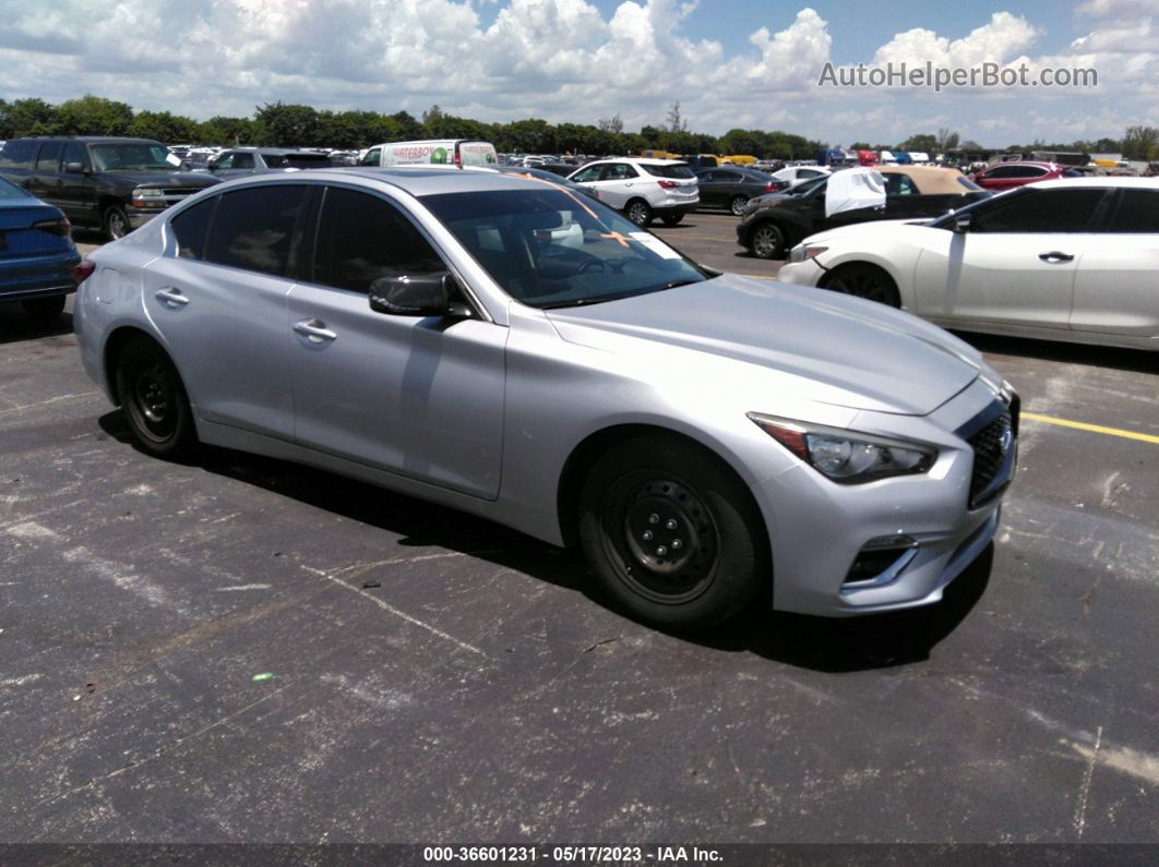 2018 Infiniti Q50 3.0t Luxe Gray vin: JN1EV7AP5JM350345