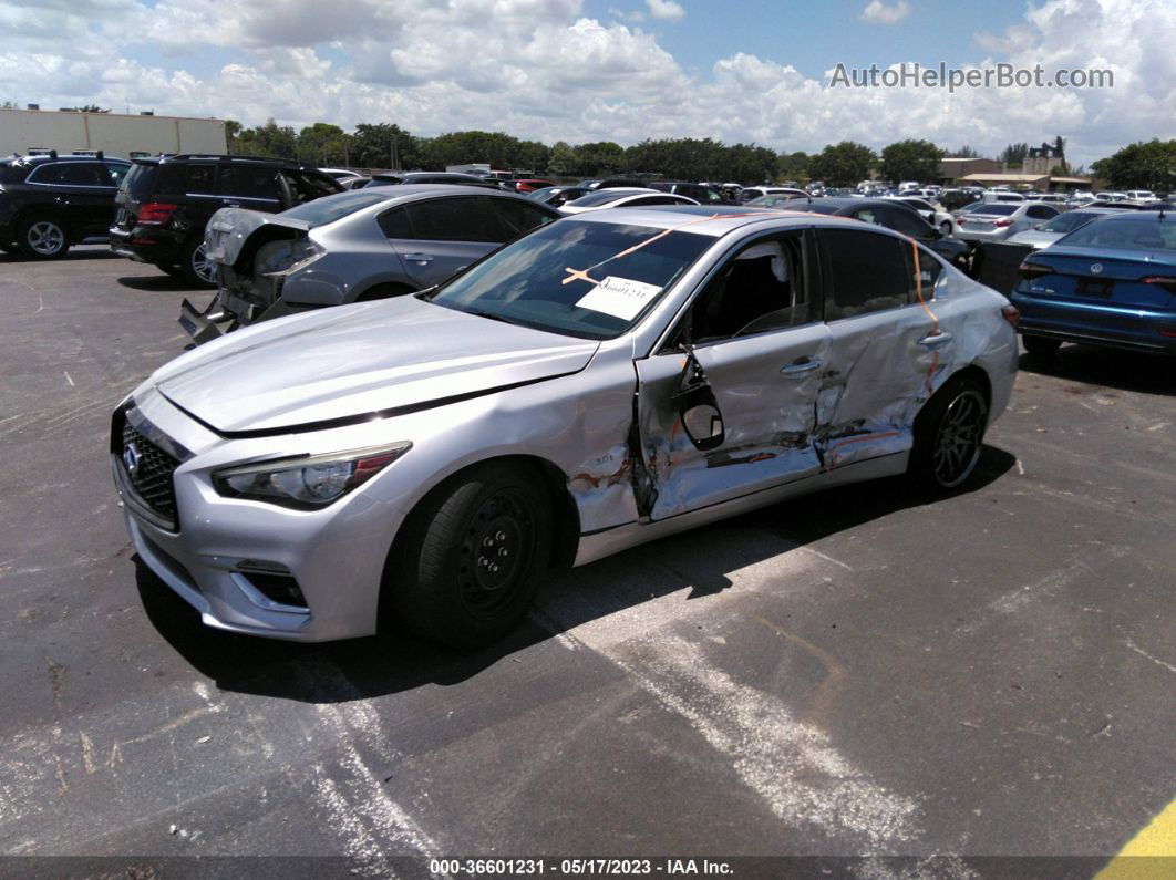 2018 Infiniti Q50 3.0t Luxe Gray vin: JN1EV7AP5JM350345