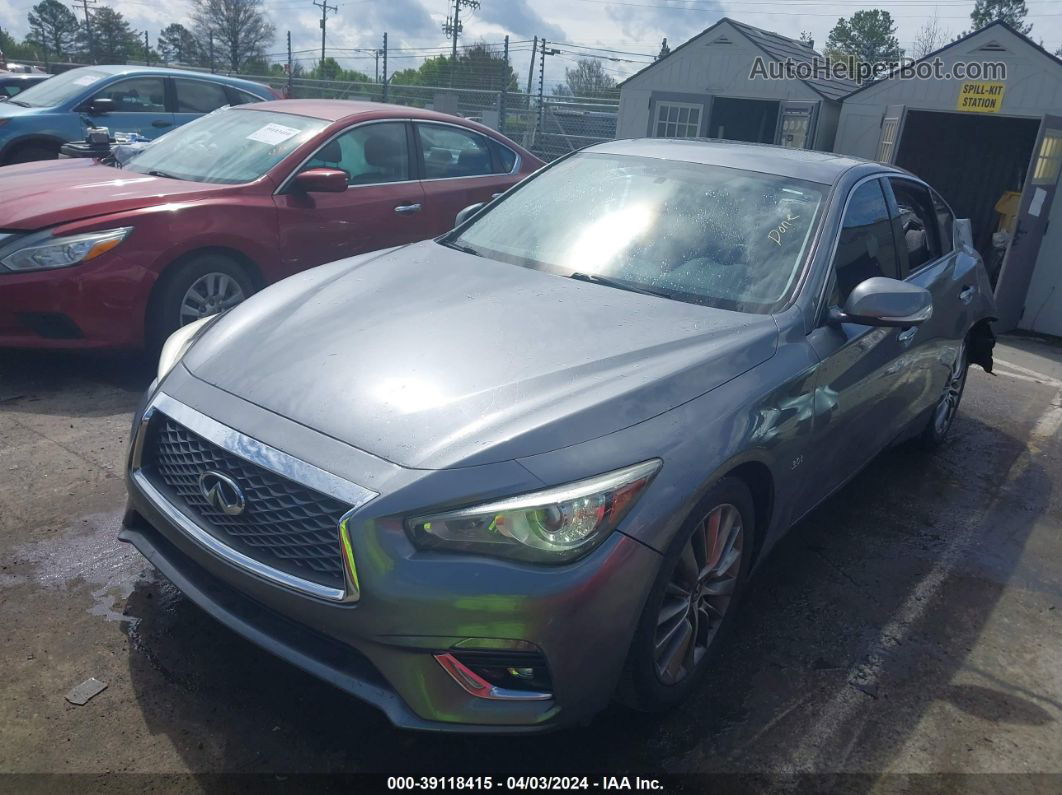 2018 Infiniti Q50 3.0t Luxe Gray vin: JN1EV7AP5JM359451