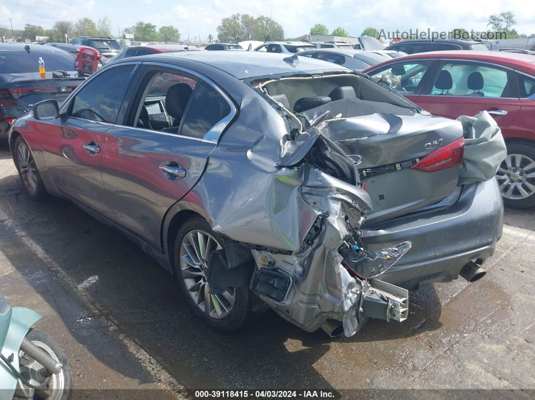 2018 Infiniti Q50 3.0t Luxe Gray vin: JN1EV7AP5JM359451