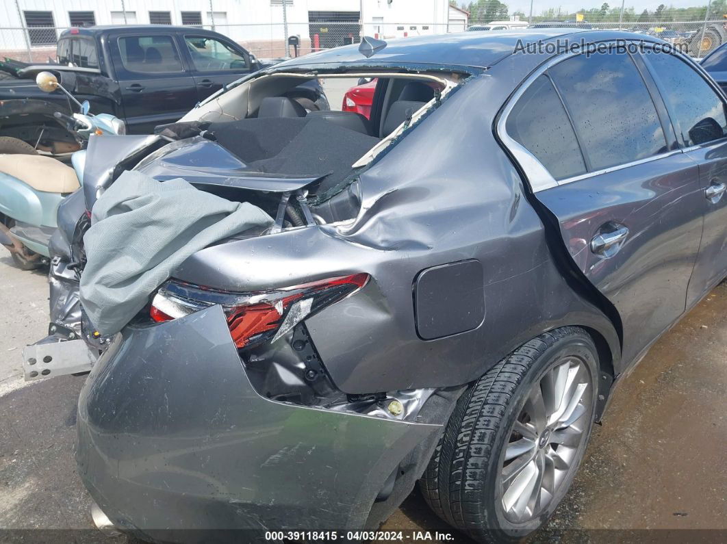 2018 Infiniti Q50 3.0t Luxe Gray vin: JN1EV7AP5JM359451