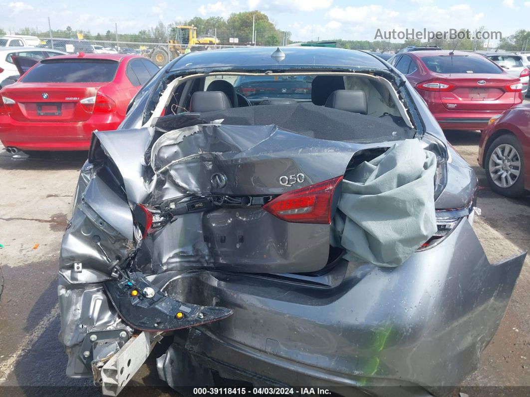 2018 Infiniti Q50 3.0t Luxe Gray vin: JN1EV7AP5JM359451