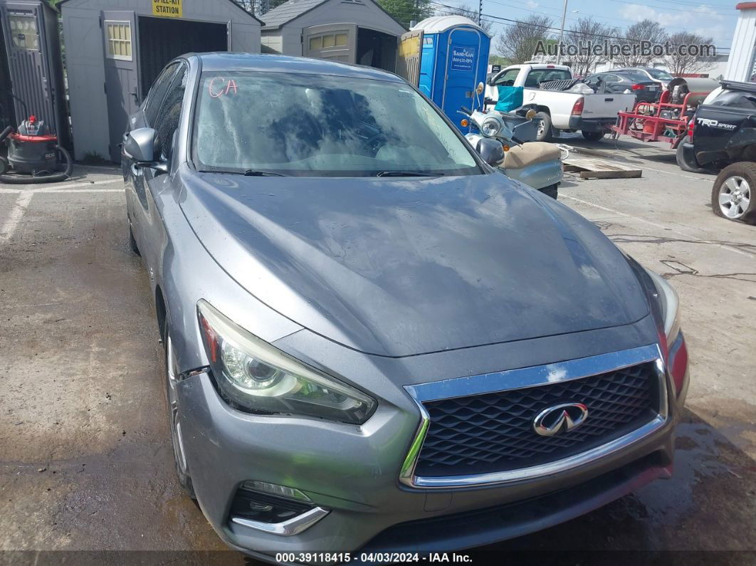 2018 Infiniti Q50 3.0t Luxe Gray vin: JN1EV7AP5JM359451