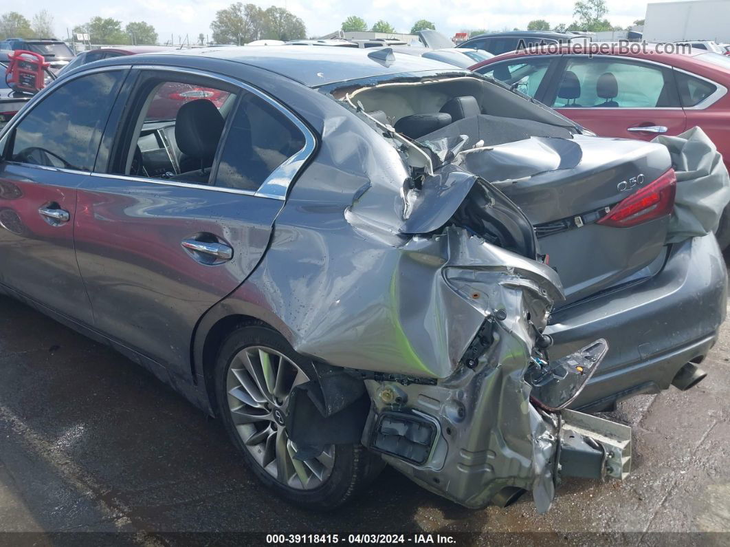 2018 Infiniti Q50 3.0t Luxe Gray vin: JN1EV7AP5JM359451