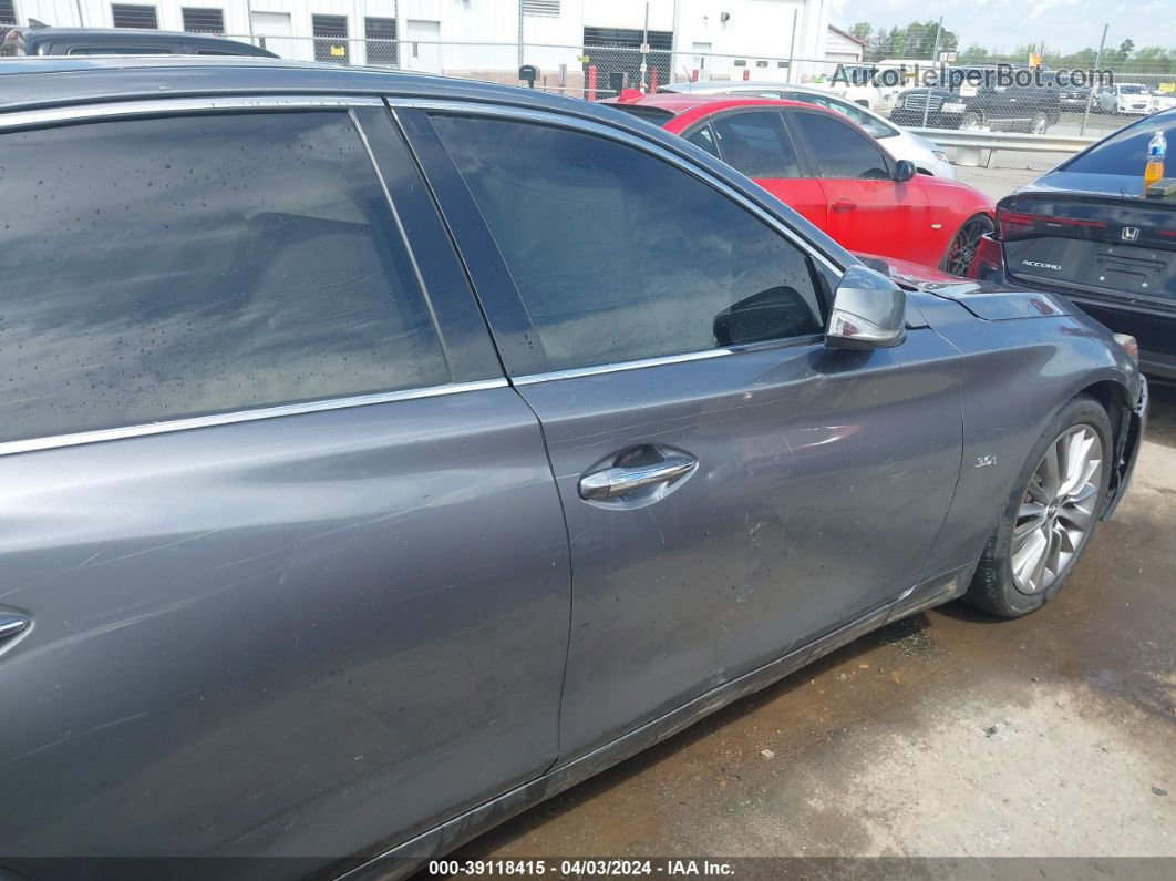 2018 Infiniti Q50 3.0t Luxe Gray vin: JN1EV7AP5JM359451